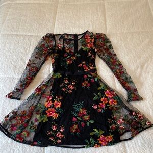 Gorgeous flower embroidered dress